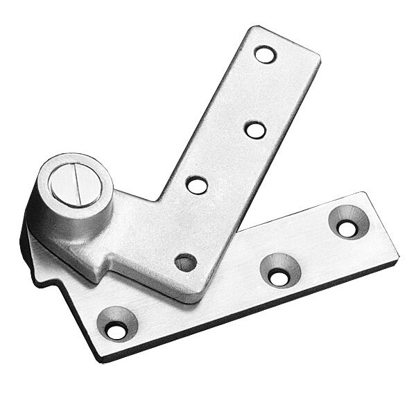 3/4 Offset Hung Full Mortise Standard Top Pivot, 625 Bright Chrome